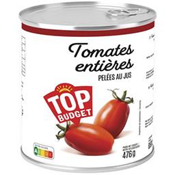 Tomates entières pelées TOP BUDGET 400g